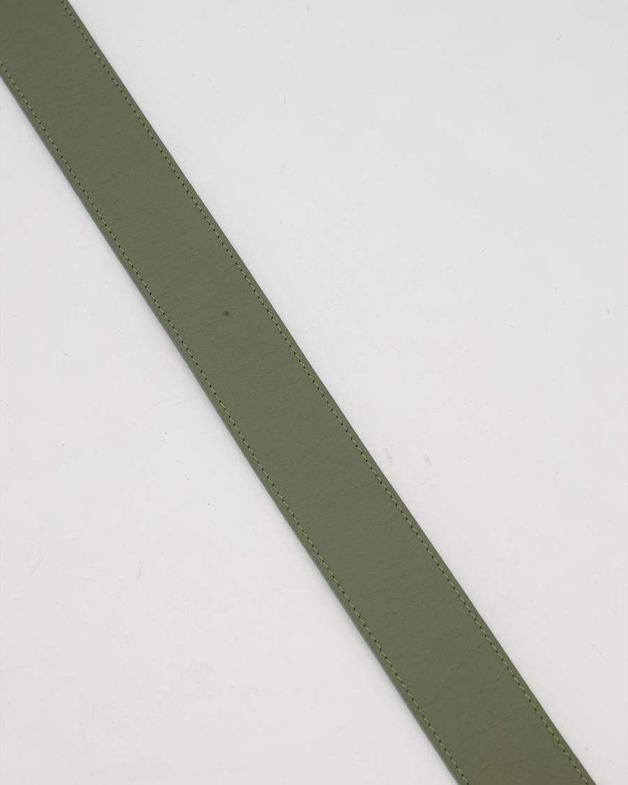 Chloé Sage Green Snake C-Buckle Leather Belt Size S / 85