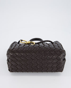 Bottega Veneta Brown Small Andiamo Bag in Intrecciato Lambskin Leather With Gold Brass Hardware RRP £3,650
