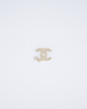 Chanel 23/B Gold CC Shooting Star Brooch