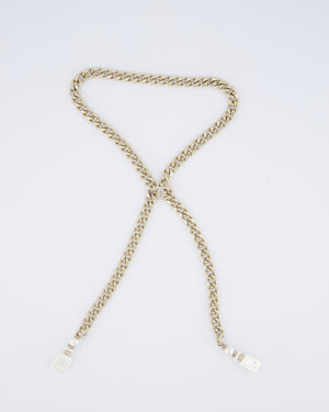 Chanel 23/S Champagne Gold CC No5 Chain Necklace