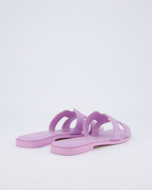 *HOT COLOUR* Hermès Amethyst Pastel Lilac Oran Sandals Size EU 37