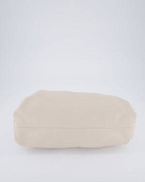 Bottega Veneta Cream Leather Clutch Bag