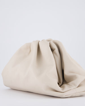 Bottega Veneta Cream Leather Clutch Bag