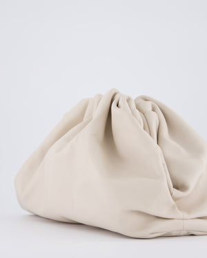 Bottega Veneta Cream Leather Clutch Bag
