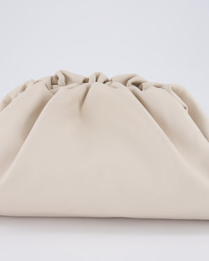 Bottega Veneta Cream Leather Clutch Bag
