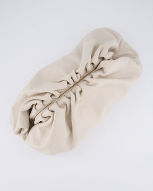 Bottega Veneta Cream Leather Clutch Bag