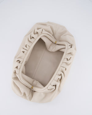 Bottega Veneta Cream Leather Clutch Bag