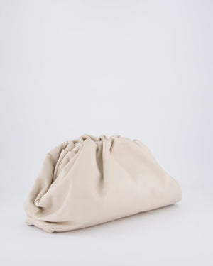 Bottega Veneta Cream Leather Clutch Bag