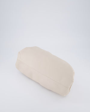 Bottega Veneta Cream Leather Clutch Bag