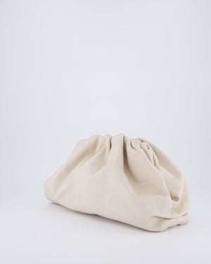 Bottega Veneta Cream Leather Clutch Bag