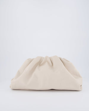 Bottega Veneta Cream Leather Clutch Bag