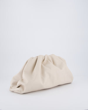 Bottega Veneta Cream Leather Clutch Bag