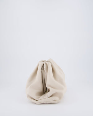 Bottega Veneta Cream Leather Clutch Bag