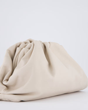 Bottega Veneta Cream Leather Clutch Bag