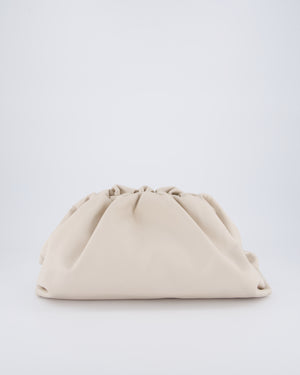 Bottega Veneta Cream Leather Clutch Bag