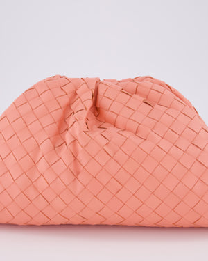 Bottega Veneta Pink Intrecciato Leather Pouch Bag