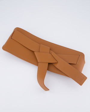 Loewe Brown Leather Gate Belt with Anagram Detail Size S