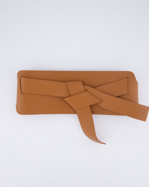 Loewe Brown Leather Gate Belt with Anagram Detail Size S