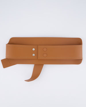 Loewe Brown Leather Gate Belt with Anagram Detail Size S