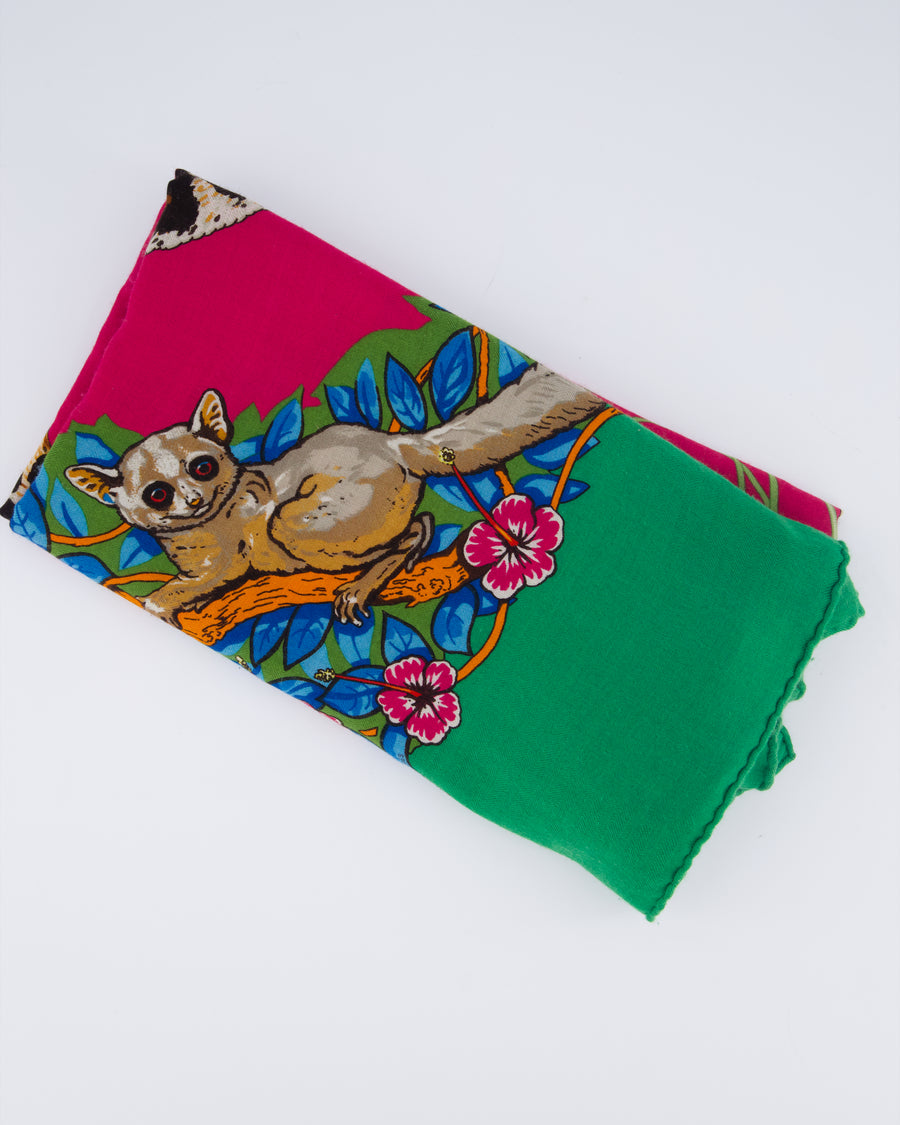 Hermès Pink Jungle Love by Robert Dallat Scarf Size 140cm x 140cm