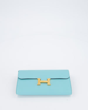 Hermès Constance To Go Bag in Blue Atoll Epsom Leather with Gold Hardware