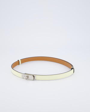 *HOT* Hermès Jaune Milton Kelly Pocket 18 Belt in Epsom Leather with Palladium Hardware RRP £1,550
