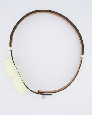 *HOT* Hermès Jaune Milton Kelly Pocket 18 Belt in Epsom Leather with Palladium Hardware RRP £1,550