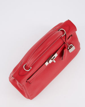 Hermès Kelly 25 Retourne Bag in Rouge Casaque Togo Leather with Palladium Hardware