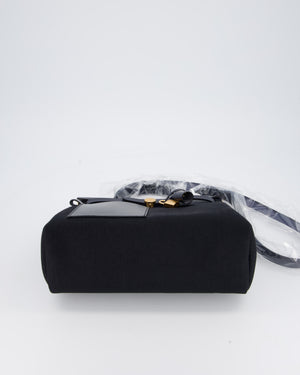 *HOT & RARE* Hermès Herbag 31 Zip Pocket Cargo Bag in Bleu Indigo Toile Militaire Canvas, Noir/Bleu Indigo Vache Hunter Leather with Gold Hardware