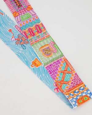 Hermès Multicolour "Super Silk Quest" Twilly