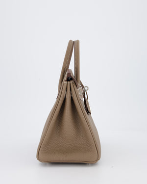 Hermès Birkin 25 Retourne Bag in Etoupe Togo Leather with Palladium Hardware