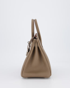 Hermès Birkin 25 Retourne Bag in Etoupe Togo Leather with Palladium Hardware