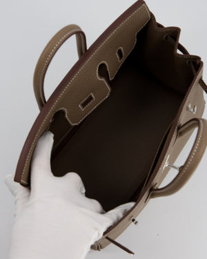 Hermès Birkin 25 Retourne Bag in Etoupe Togo Leather with Palladium Hardware
