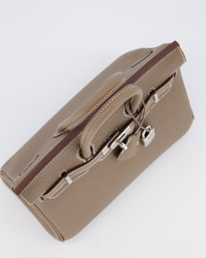 Hermès Birkin 25 Retourne Bag in Etoupe Togo Leather with Palladium Hardware