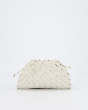 Bottega Veneta Off White Mini Intrecciato The Pouch Bag