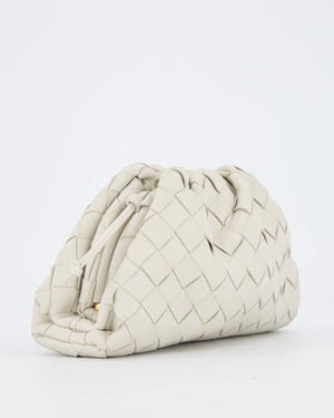 Bottega Veneta Off White Mini Intrecciato The Pouch Bag