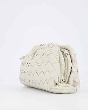 Bottega Veneta Off White Mini Intrecciato The Pouch Bag