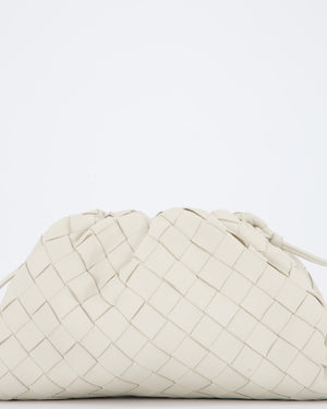 Bottega Veneta Off White Mini Intrecciato The Pouch Bag