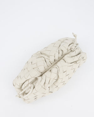 Bottega Veneta Off White Mini Intrecciato The Pouch Bag