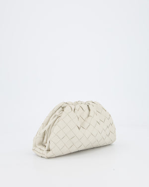 Bottega Veneta Off White Mini Intrecciato The Pouch Bag