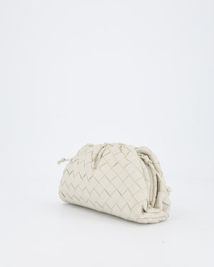 Bottega Veneta Off White Mini Intrecciato The Pouch Bag