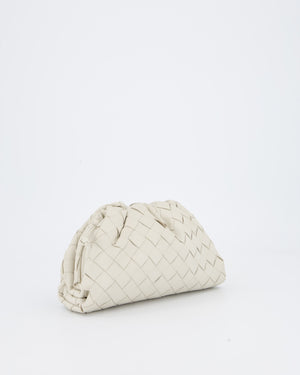 Bottega Veneta Off White Mini Intrecciato The Pouch Bag