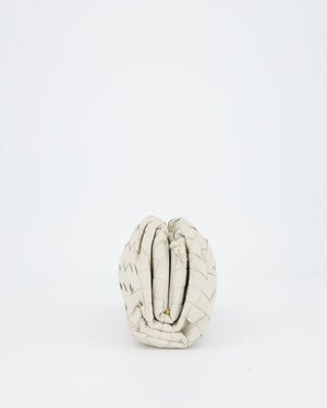 Bottega Veneta Off White Mini Intrecciato The Pouch Bag
