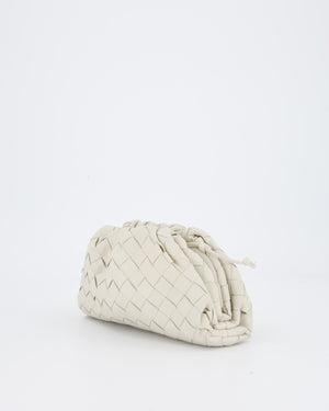 Bottega Veneta Off White Mini Intrecciato The Pouch Bag