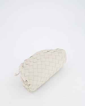 Bottega Veneta Off White Mini Intrecciato The Pouch Bag
