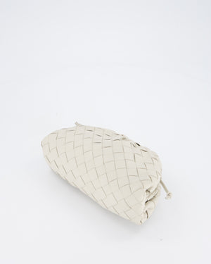 Bottega Veneta Off White Mini Intrecciato The Pouch Bag