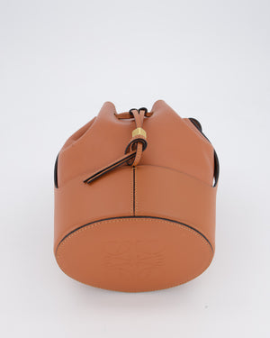 Loewe Balloon Bucket Bag in Brown Calfskin Leather with Gold Hardware