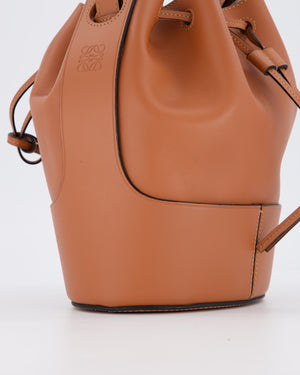 Loewe Balloon Bucket Bag in Brown Calfskin Leather with Gold Hardware