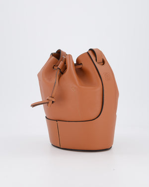 Loewe Balloon Bucket Bag in Brown Calfskin Leather with Gold Hardware