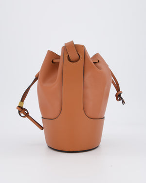 Loewe Balloon Bucket Bag in Brown Calfskin Leather with Gold Hardware